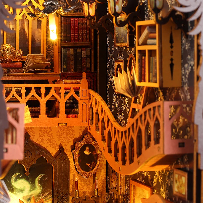 DIY Book Nook Insert Kits Wooden Doll House