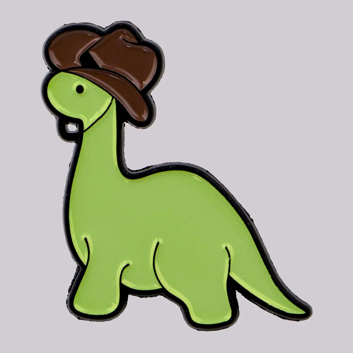 Cute Dinosaur with an Hat Enamel Pin