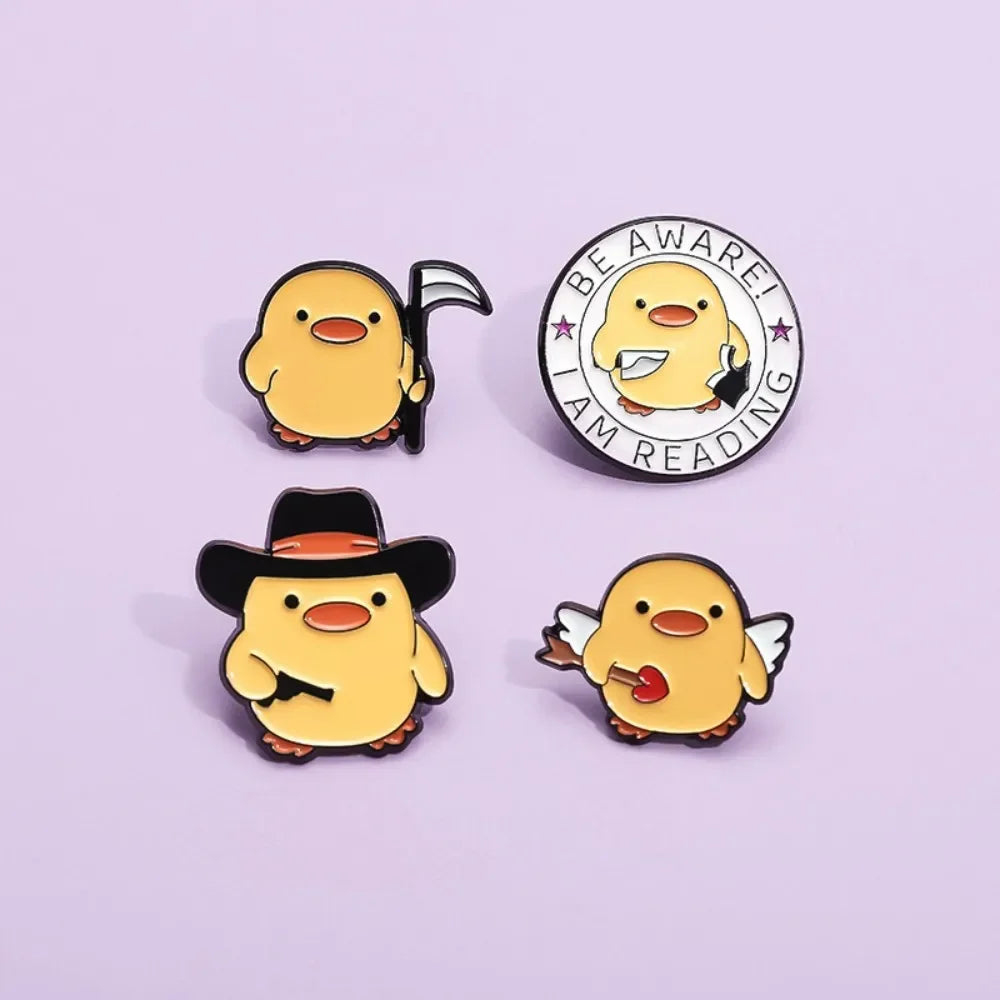 Cute Yellow Duck Enamel Pins