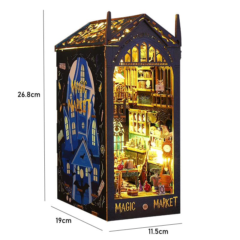 DIY Book Nook Insert Kits Wooden Doll House