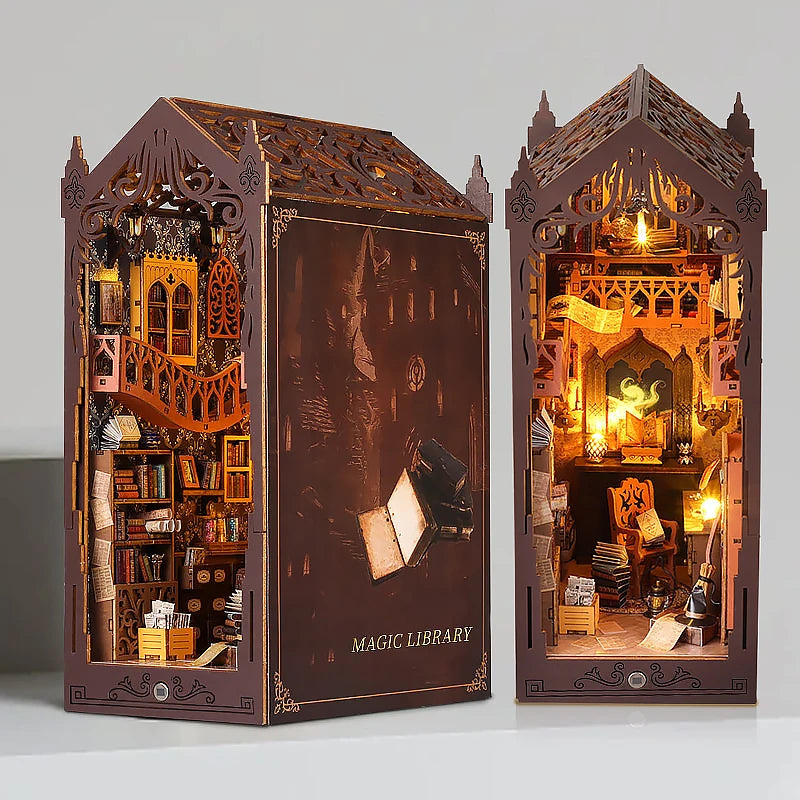 DIY Book Nook Insert Kits Wooden Doll House