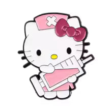 5pcs Kawaii Anime Cat Set Enamel Pin