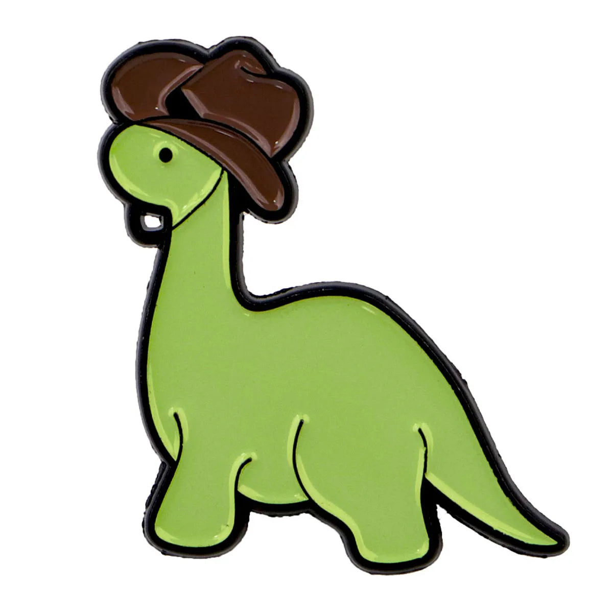 Cute Dinosaur with an Hat Enamel Pin