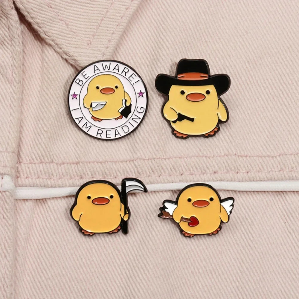 Cute Yellow Duck Enamel Pins