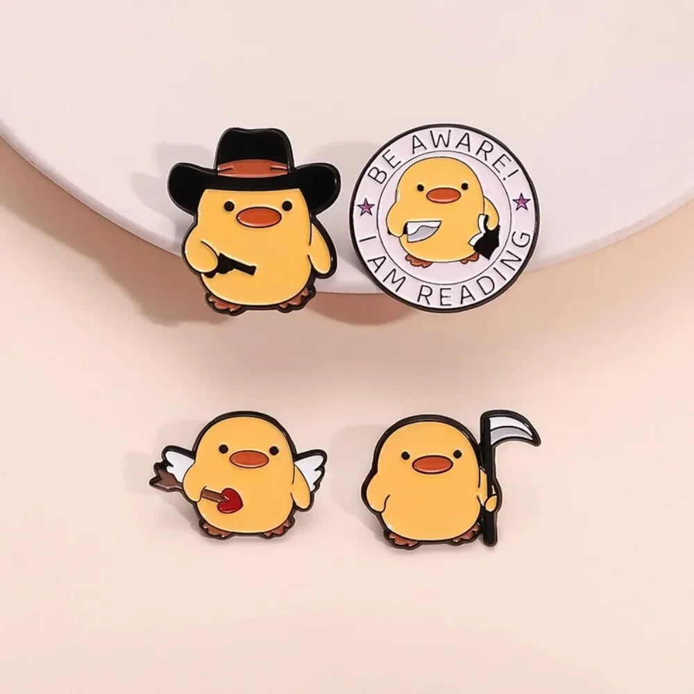 Cute Yellow Duck Enamel Pins