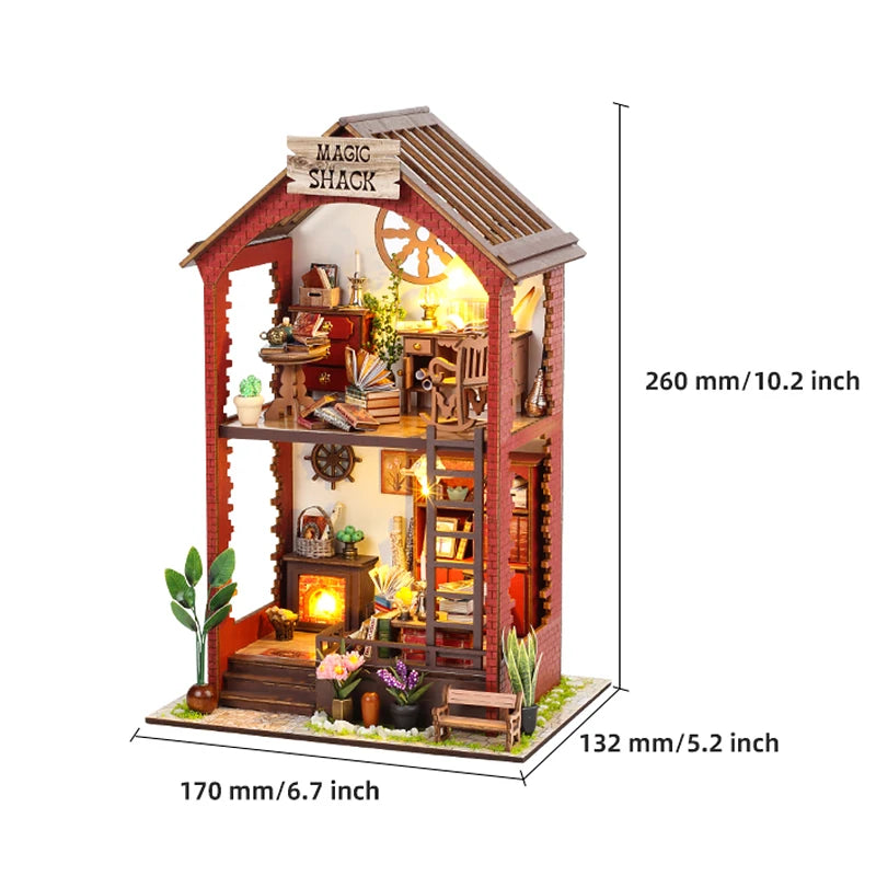 DIY Book Nook Insert Kits Wooden Doll House