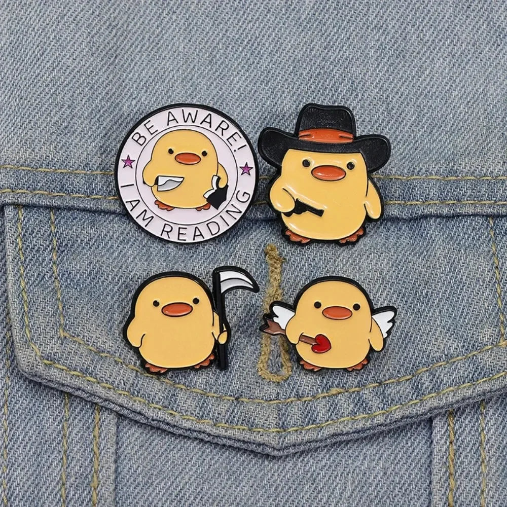 Cute Yellow Duck Enamel Pins