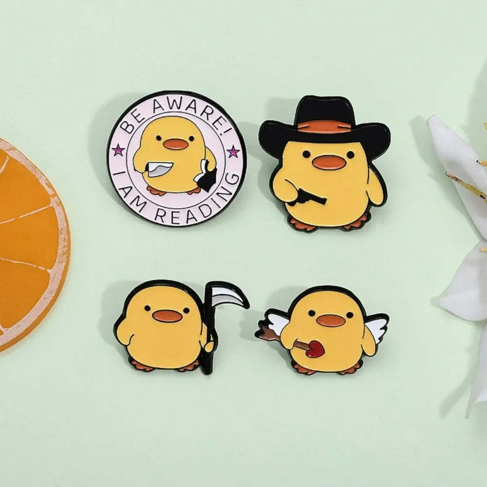 Cute Yellow Duck Enamel Pins