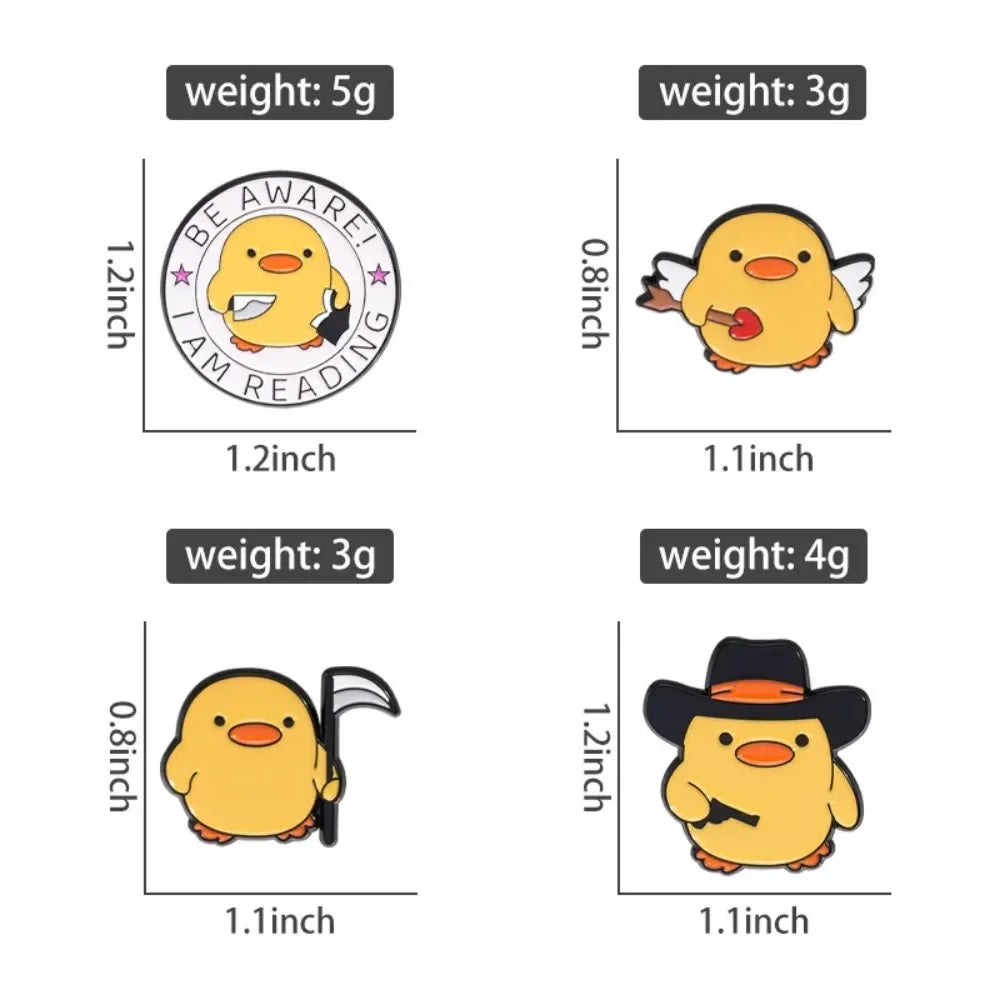 Cute Yellow Duck Enamel Pins