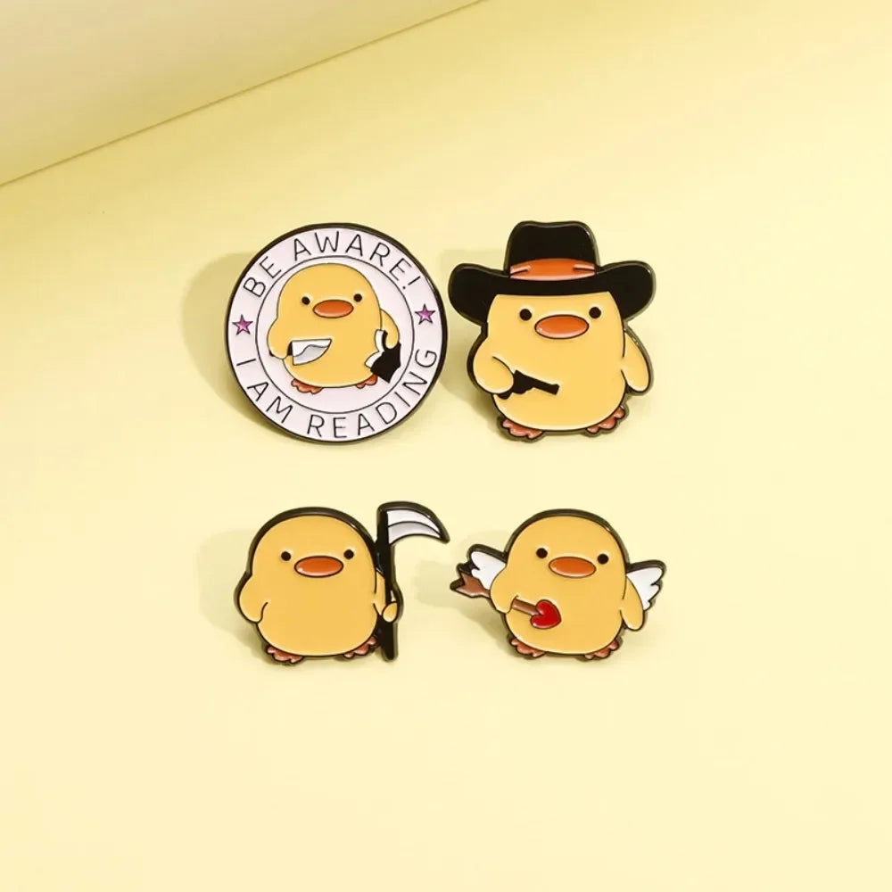 Cute Yellow Duck Enamel Pins