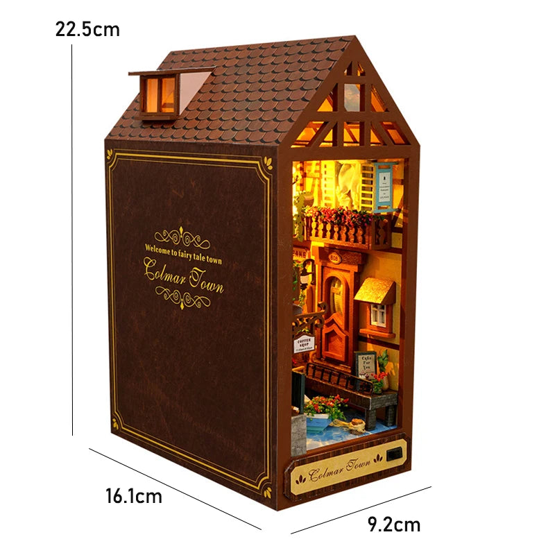 DIY Book Nook Insert Kits Wooden Doll House