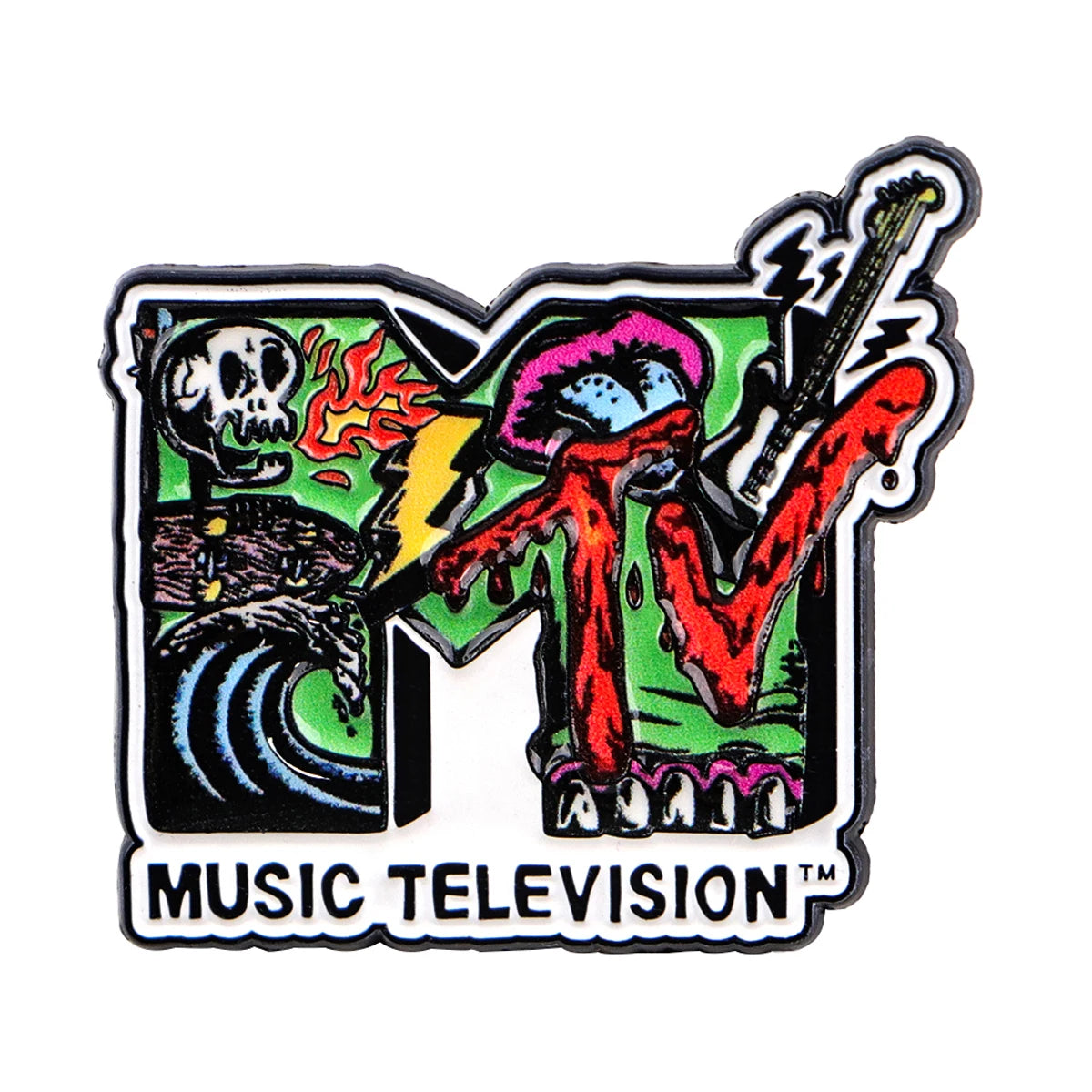 Music Retro Enamel Pin Classic 80s 90s TV & Video