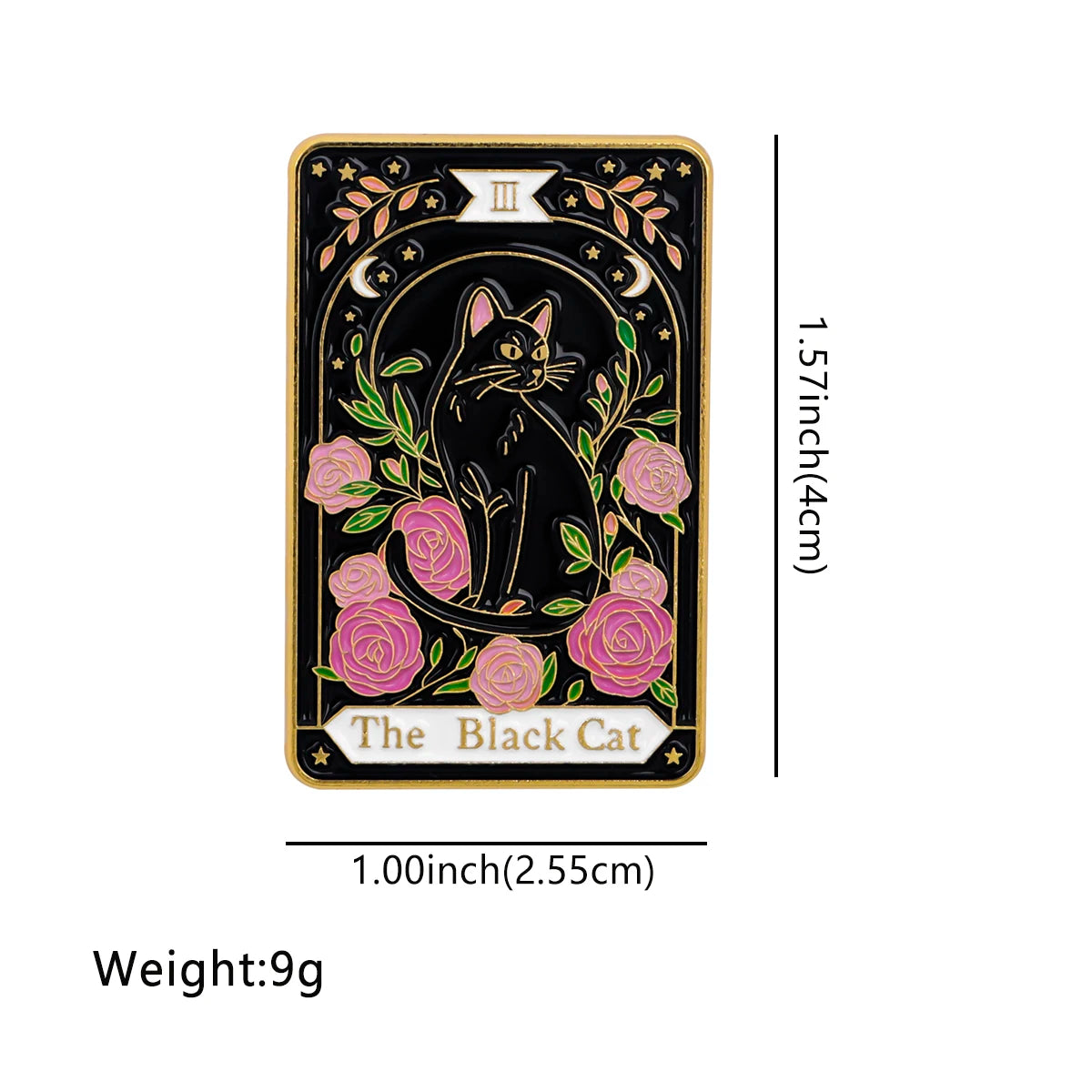 Black Cat Enamel Pin