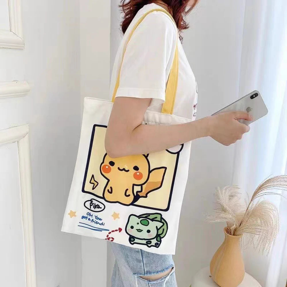 Kawaii Anime Canvas Shoulder Bag