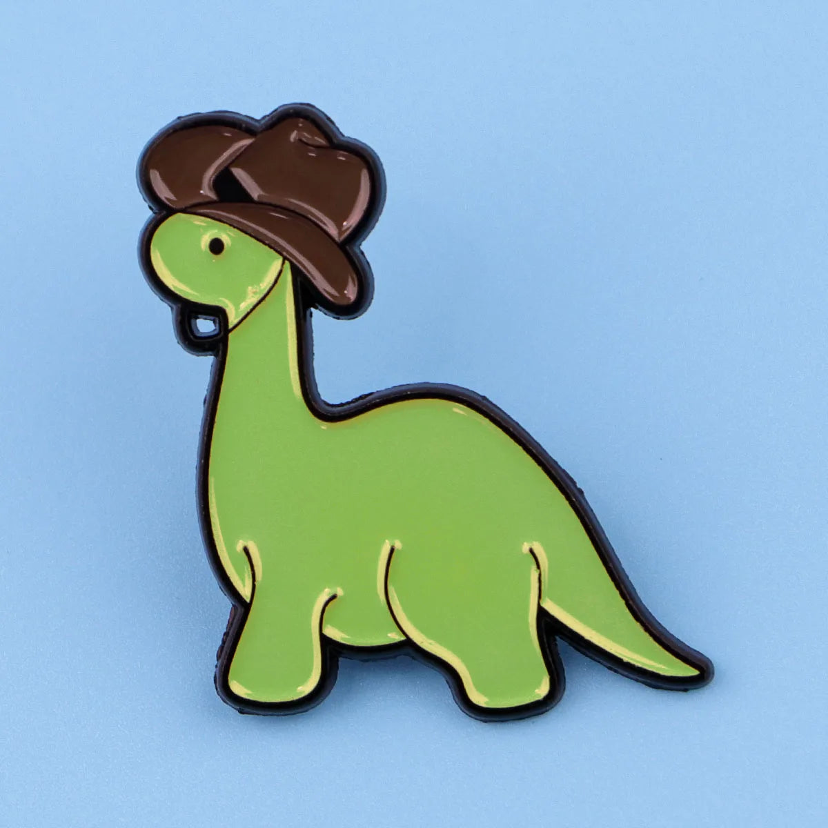 Cute Dinosaur with an Hat Enamel Pin
