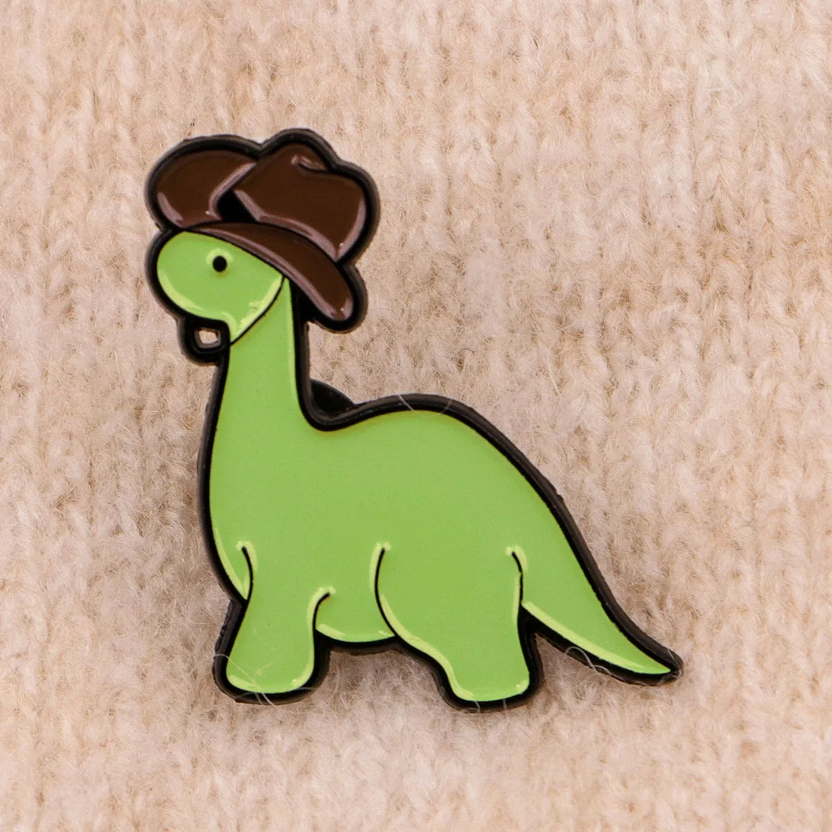 Cute Dinosaur with an Hat Enamel Pin