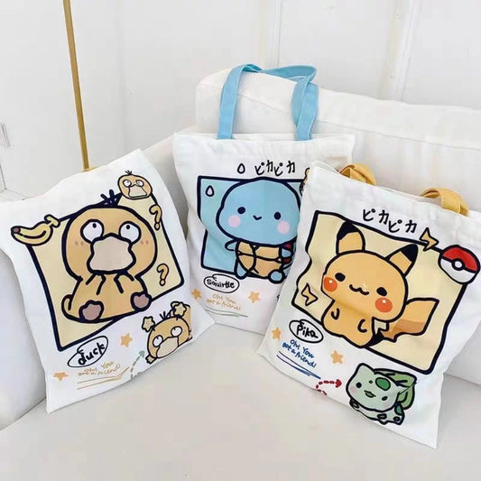 Kawaii Anime Canvas Shoulder Bag