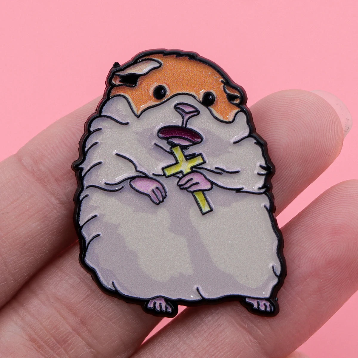 Help Hamster Enamel Pin