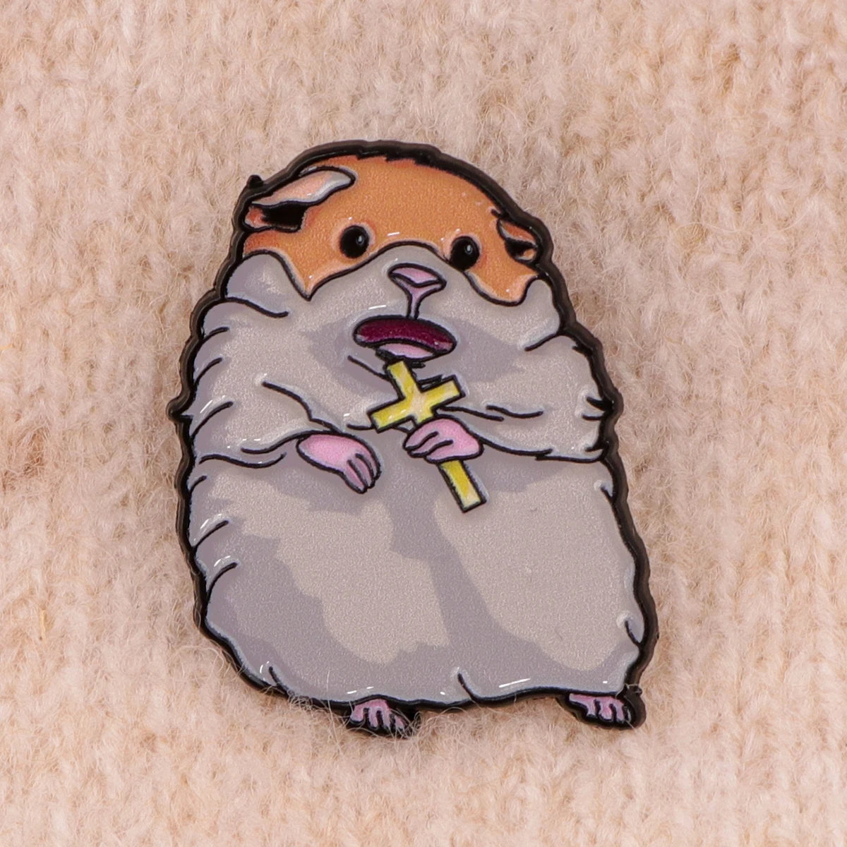 Help Hamster Enamel Pin