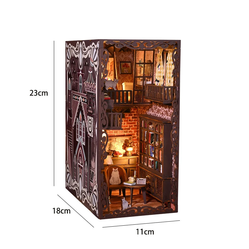DIY Book Nook Insert Kits Wooden Doll House