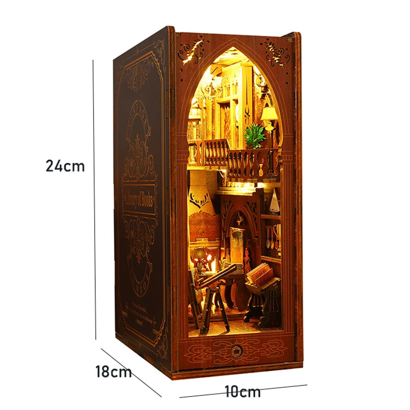 DIY Book Nook Insert Kits Wooden Doll House