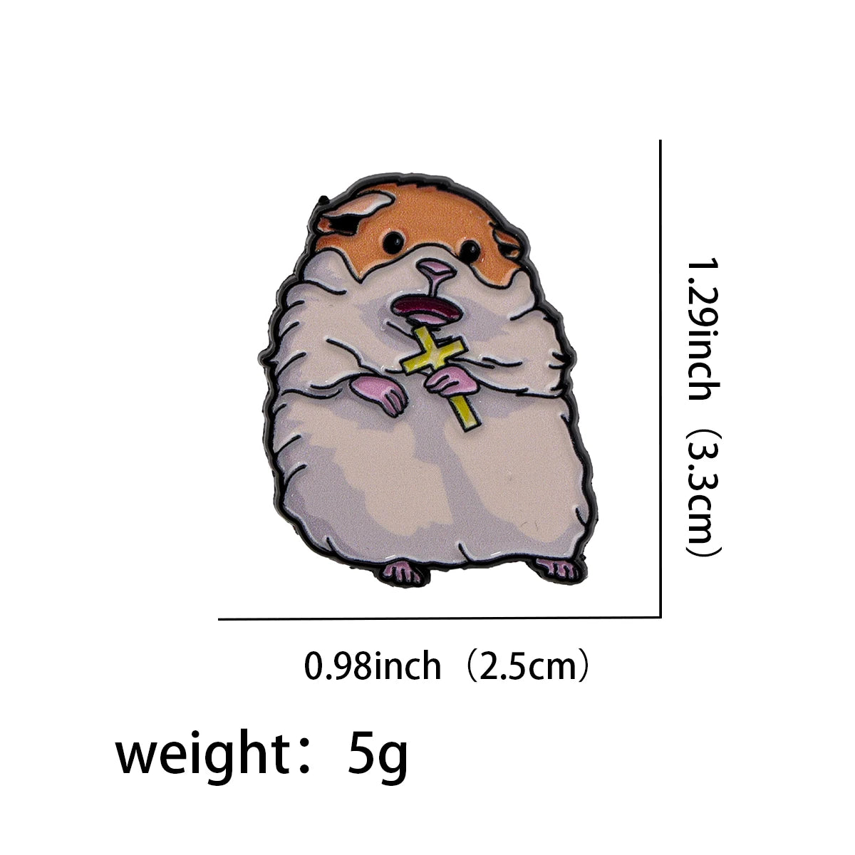 Help Hamster Enamel Pin