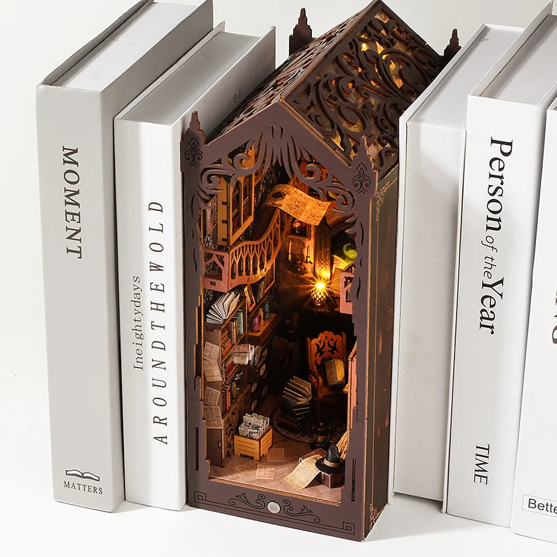 DIY Book Nook Insert Kits Wooden Doll House